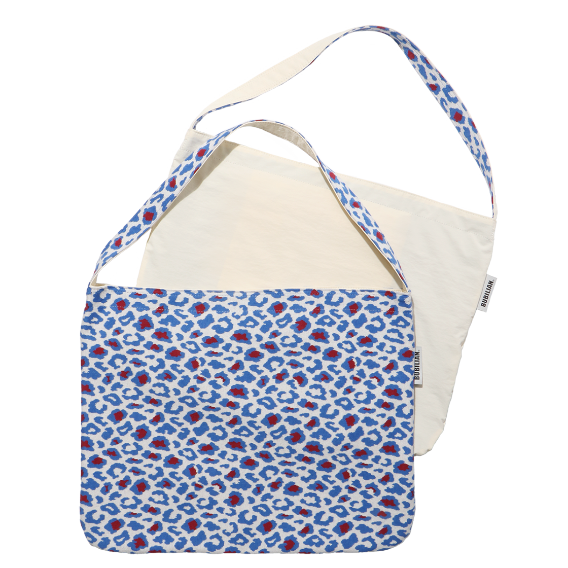 버빌리안 시오 리버서블 에코백 롱블루호피&아이보리(Bubilian Seio Reversible Eco Bag Longblue leopard print&Ivory) - 2