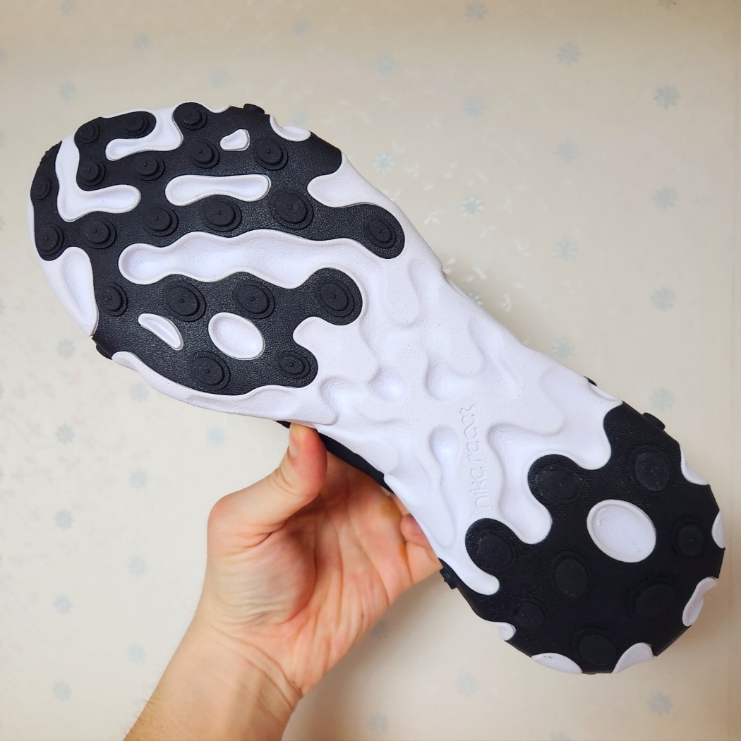 Nike React Element 55 Black White 착용 스타일 - 3