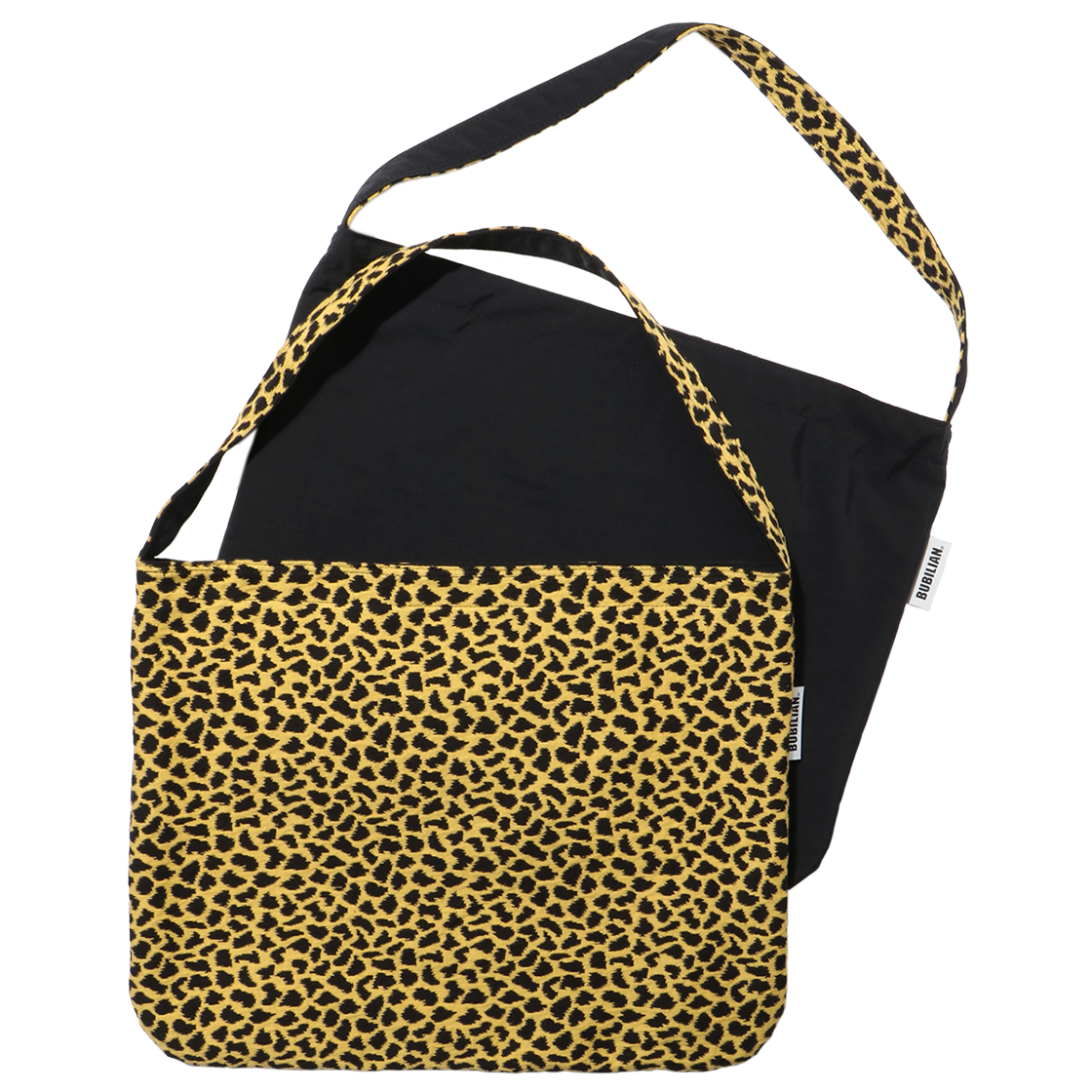 버빌리안 시오 리버서블 에코백 숏옐로우호피&블랙(Bubilian Seio Reversible Eco Bag Shortyellow leopard print&Black) - 2