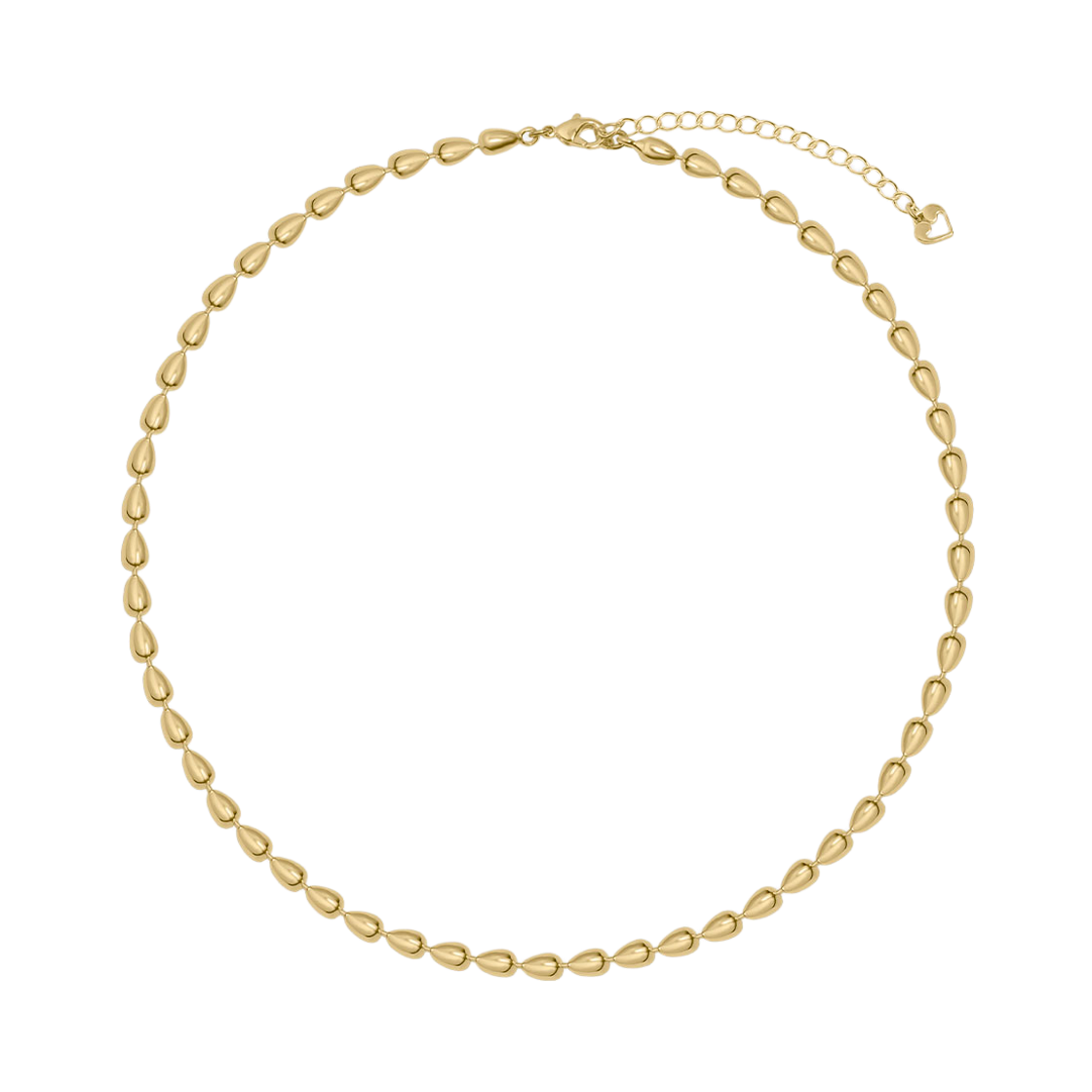 L251MNK110 lovememonster Easy Drops Chain Necklace Gold