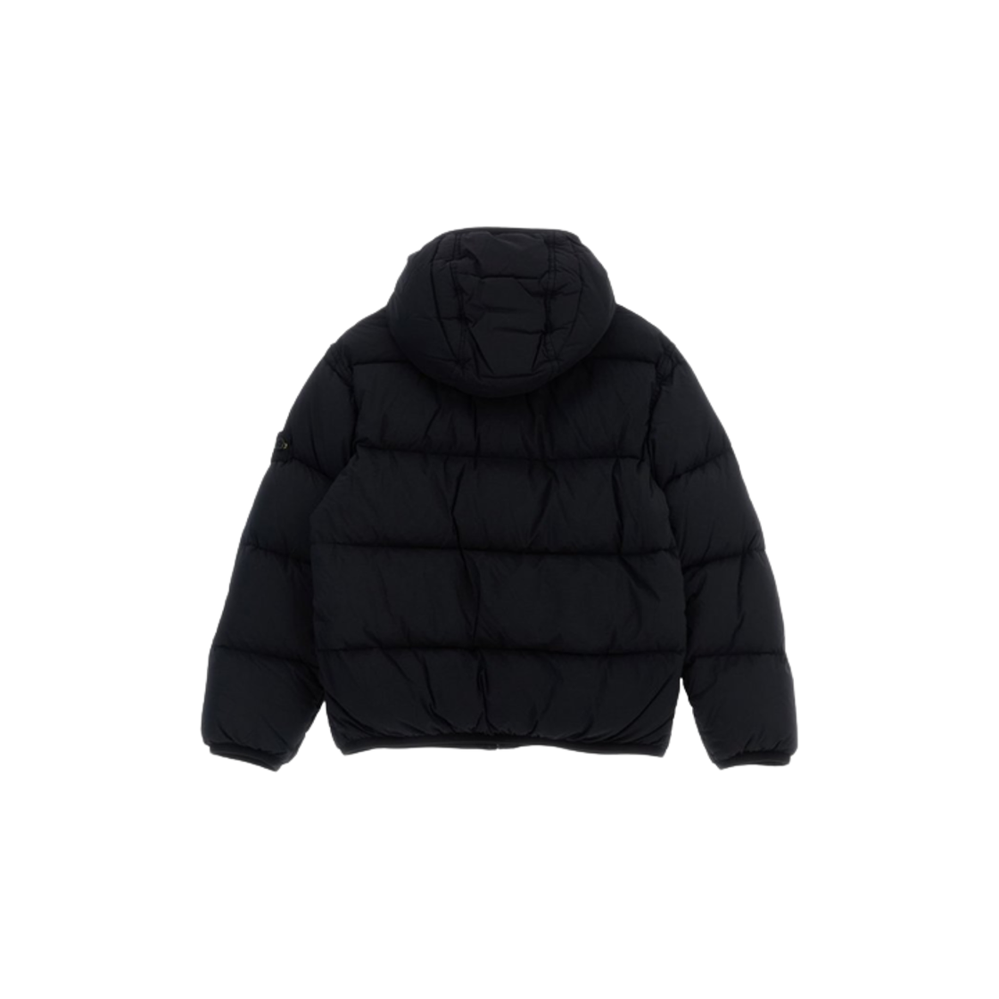 (키즈) 스톤 아일랜드 4100017 와펜 로고 지퍼 포켓 후드 패딩 블랙 - 25FW((Kids) Stone Island 4100017 Wappen Logo Zipper Pockets Hooded Padding Black - 25FW) - 2