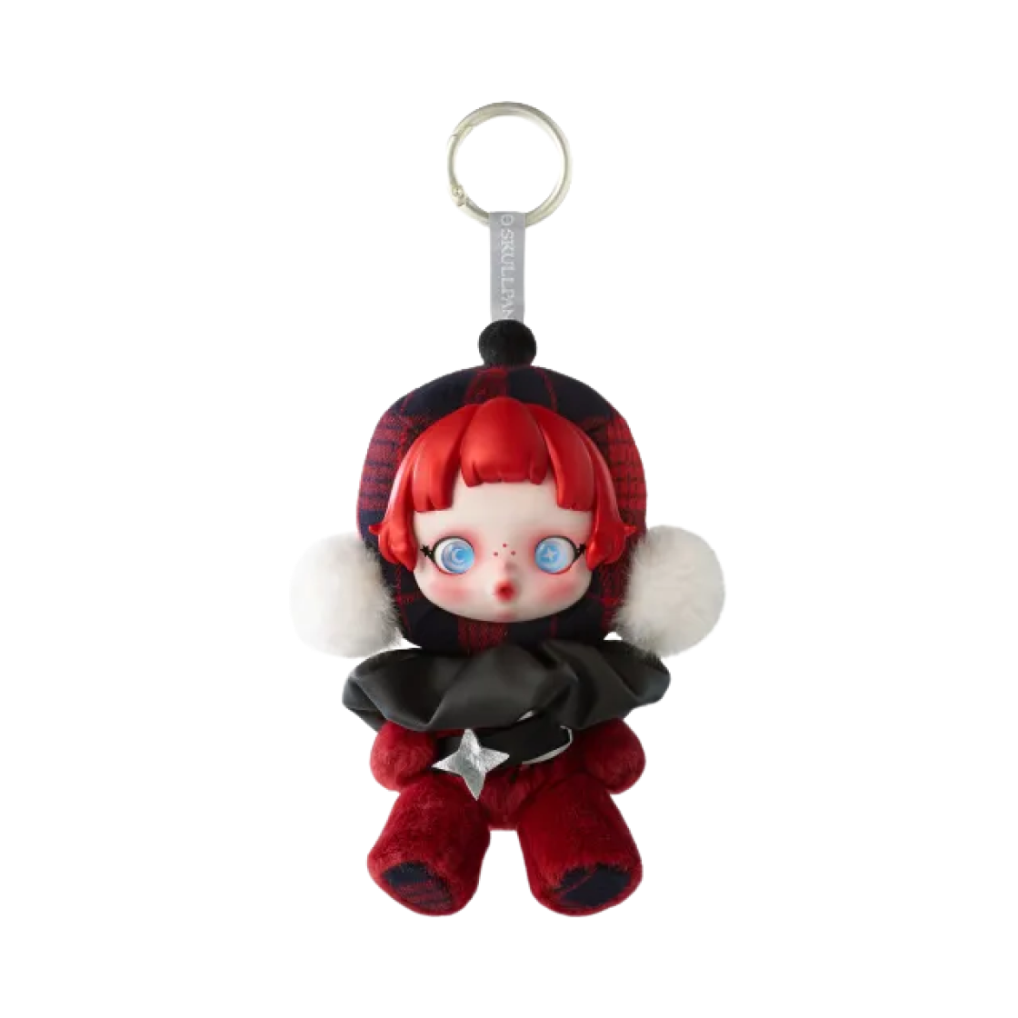 팝마트 스컬판다 겨울 교향곡 시리즈 인형 키링 록 음악 (개봉 박스)(Pop Mart Skullpanda Winter Symphony Series Keyring Rock On (Opened Case))