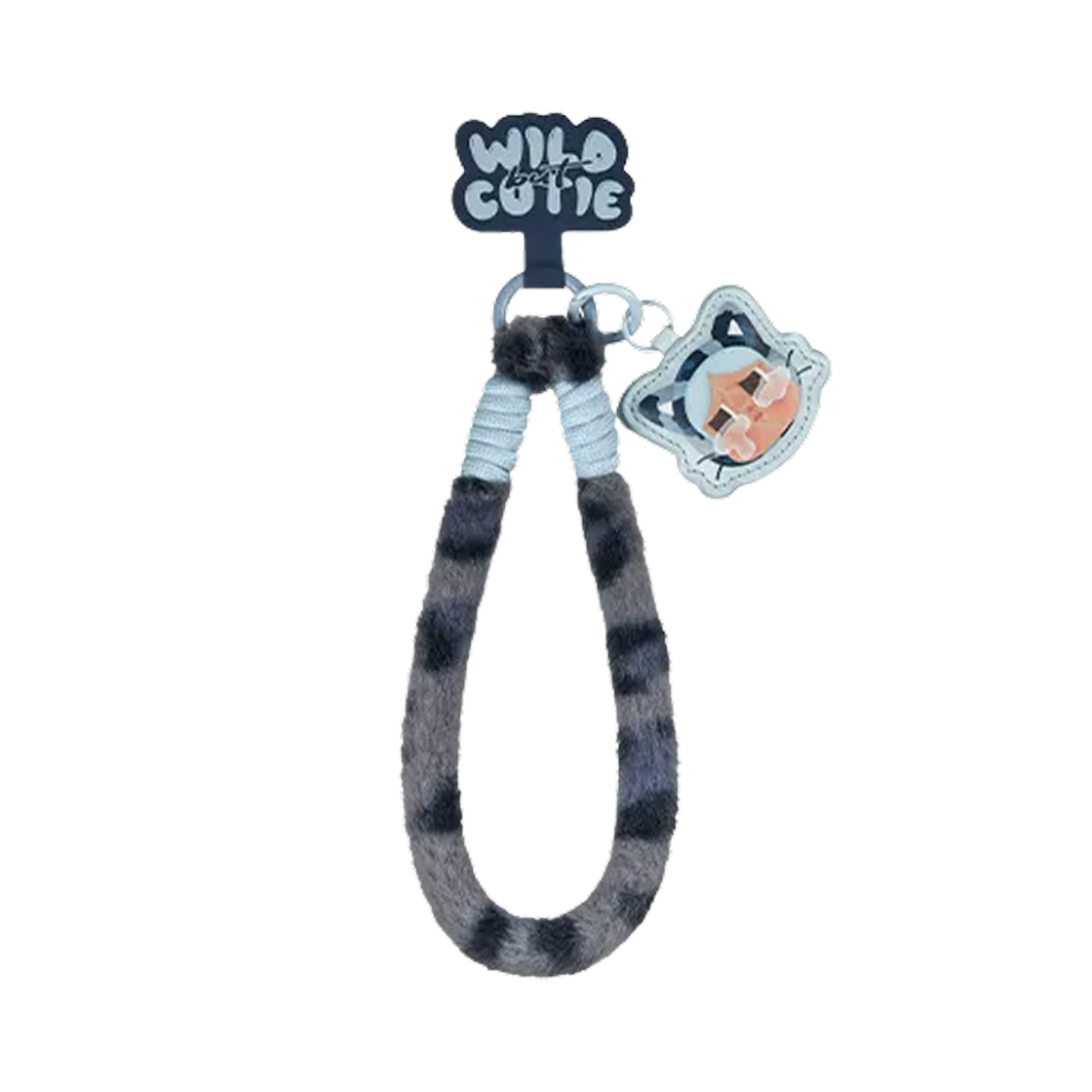 팝마트 크라이베이비 표범 냥이 시리즈 폰 참 데님 냥이 (개봉 박스)(Pop Mart Crybaby Wild But Cutie Series Phone Charm Denim Cutie (Opened Case))