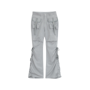 (W) hugyourskin Bootcut Cargo Pants Gray