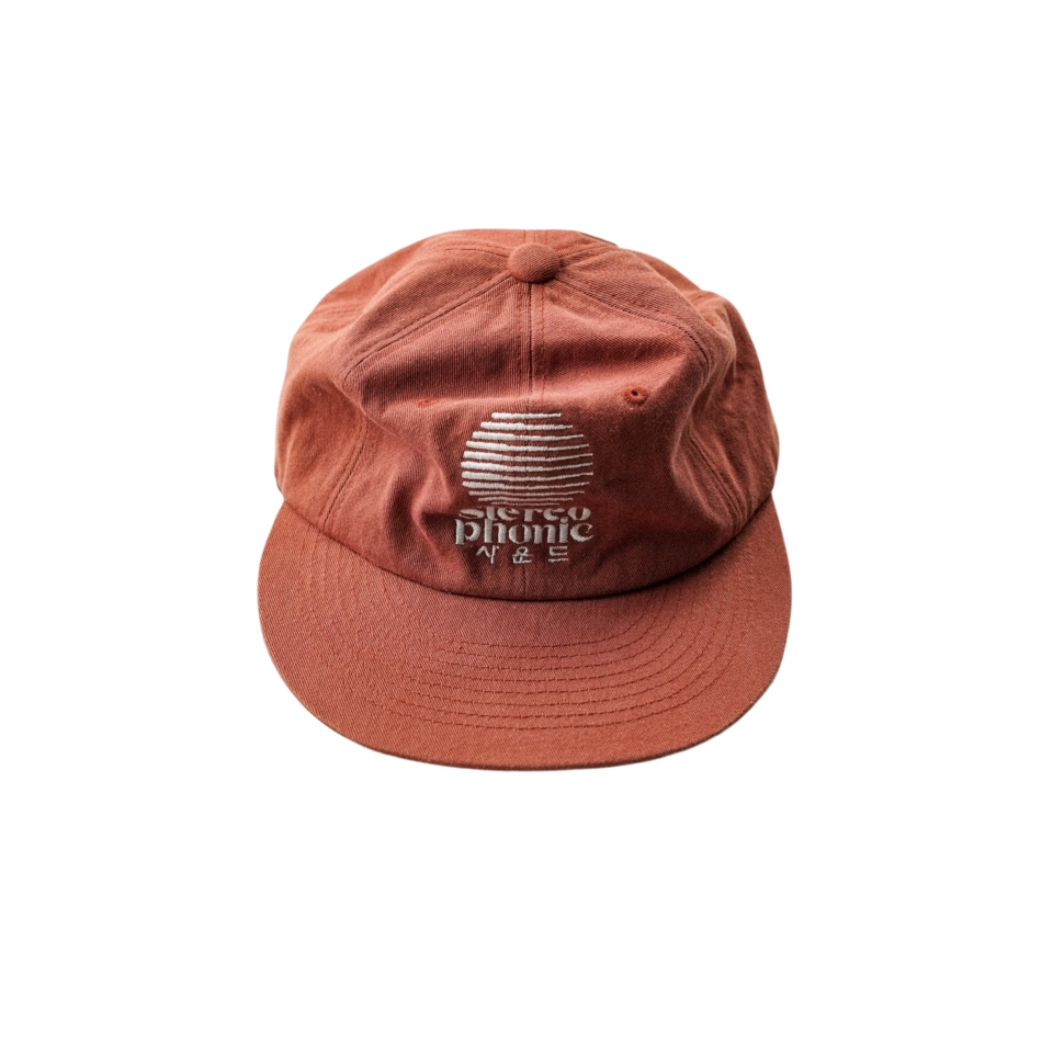24101 Stereophonic Sound SPS Logo Soft Flat Cap Orange