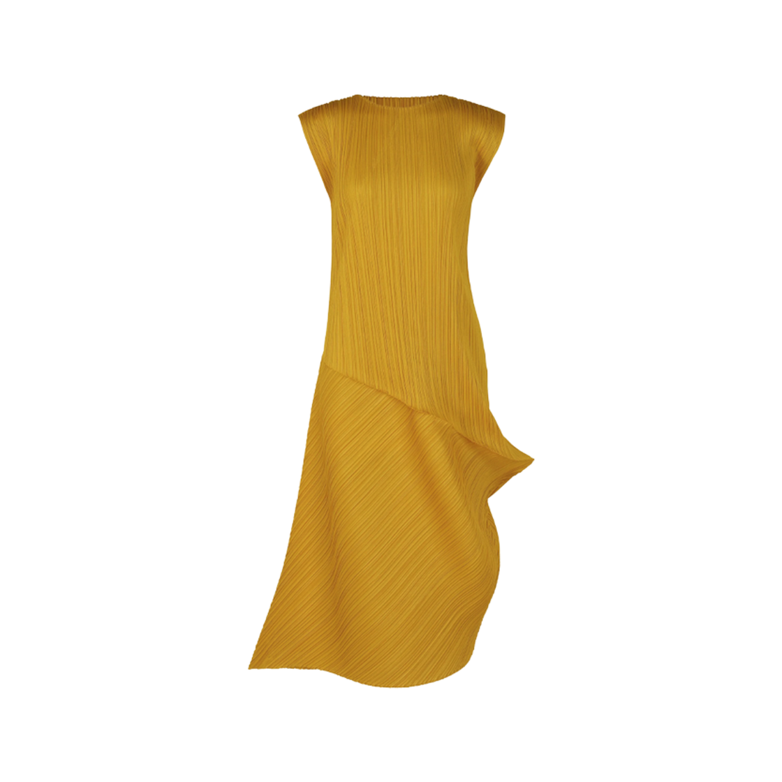 (W) 플리츠 플리즈 이세이 미야케 리프 드레스 머스타드((W) Pleats Please Issey Miyake Leap Dress Mustard) - 1