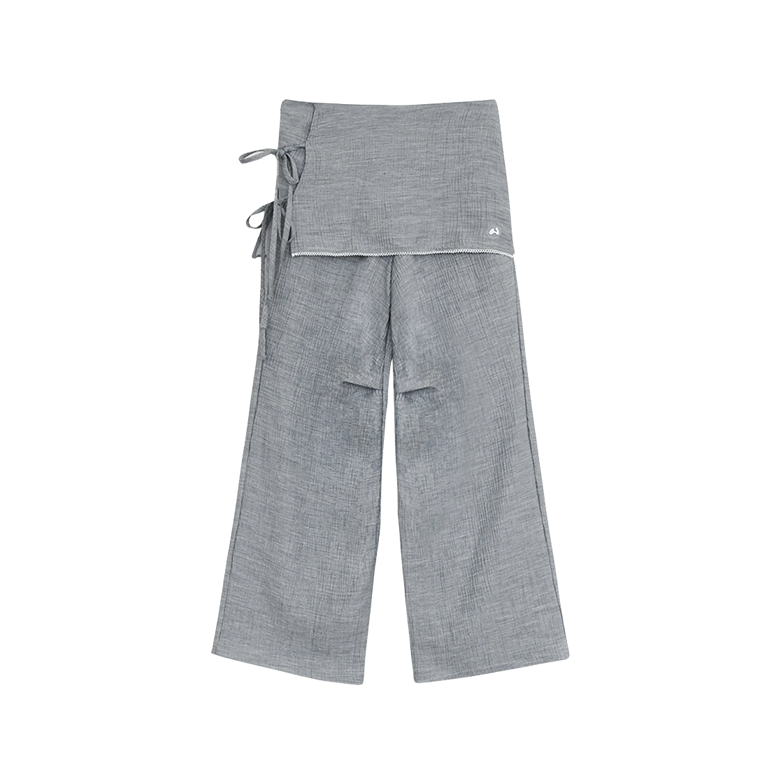 - (W) hugyourskin Skirt Layered Pants Gray
