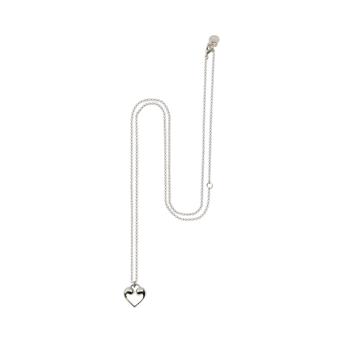 L251MNK130 lovememonster Bold Mont Long Chain Necklace Silver