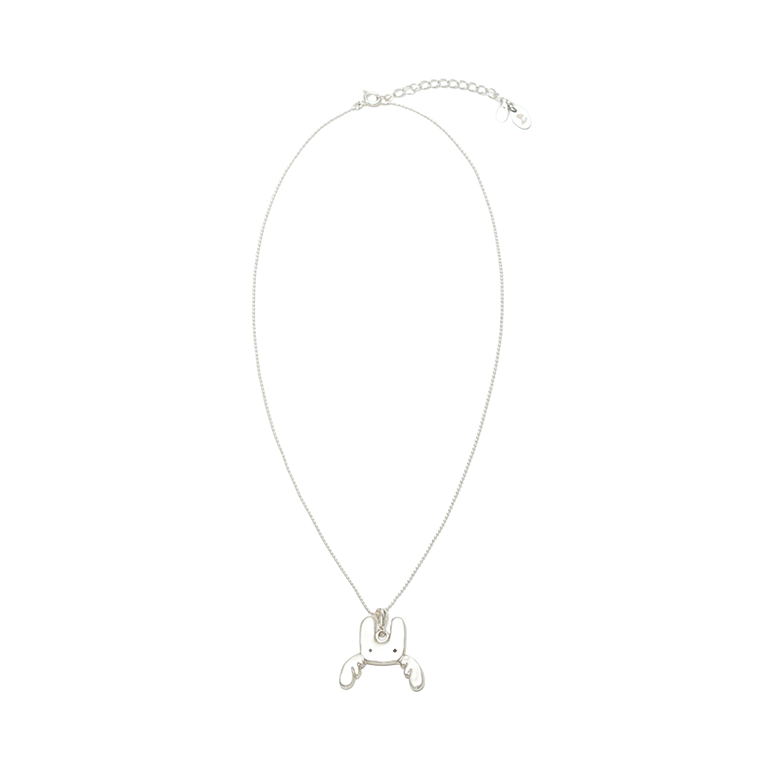 - (W) hugyourskin Silver Necklace Togging