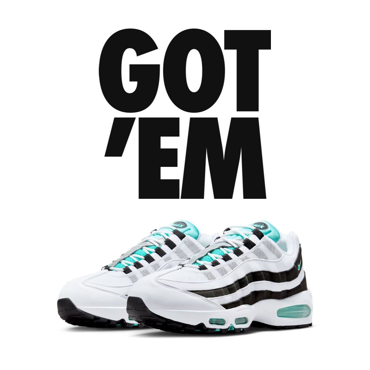 Nike Air Max 95 OG White and Black 착용 스타일