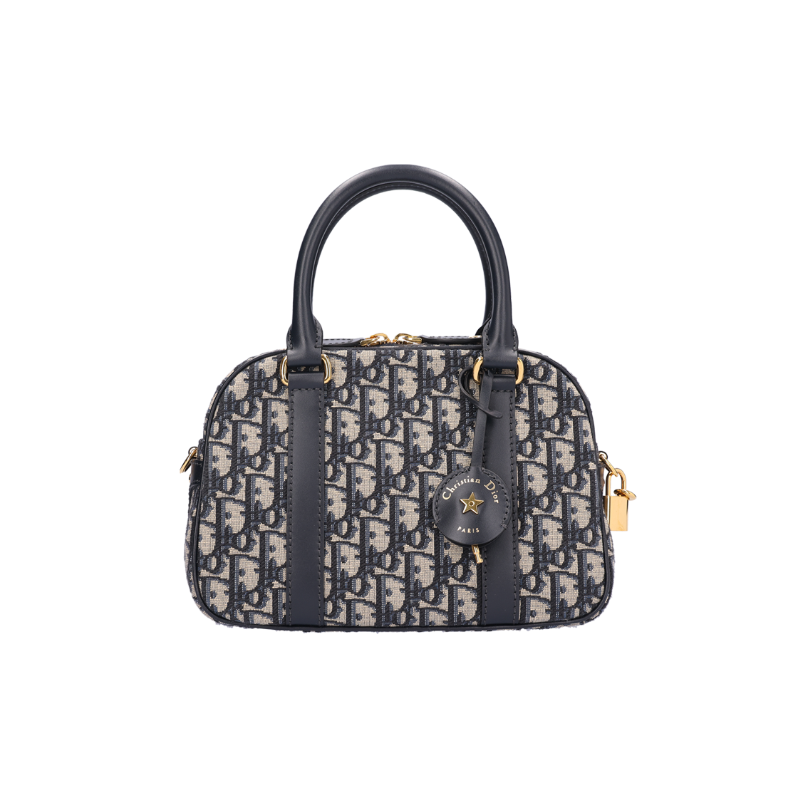 [B등급] 디올 M1340UTZQ 미디움 디바이브 볼링 백 오블리크 자카드 블루