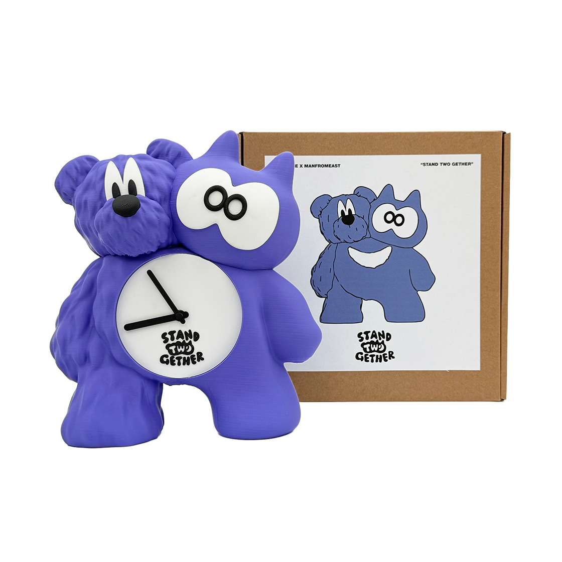 맨프롬이스트 스탠드 투게더 탁상 시계(MANFROMEAST Stand Two Gether Clock(Purplace X Manfromeast))