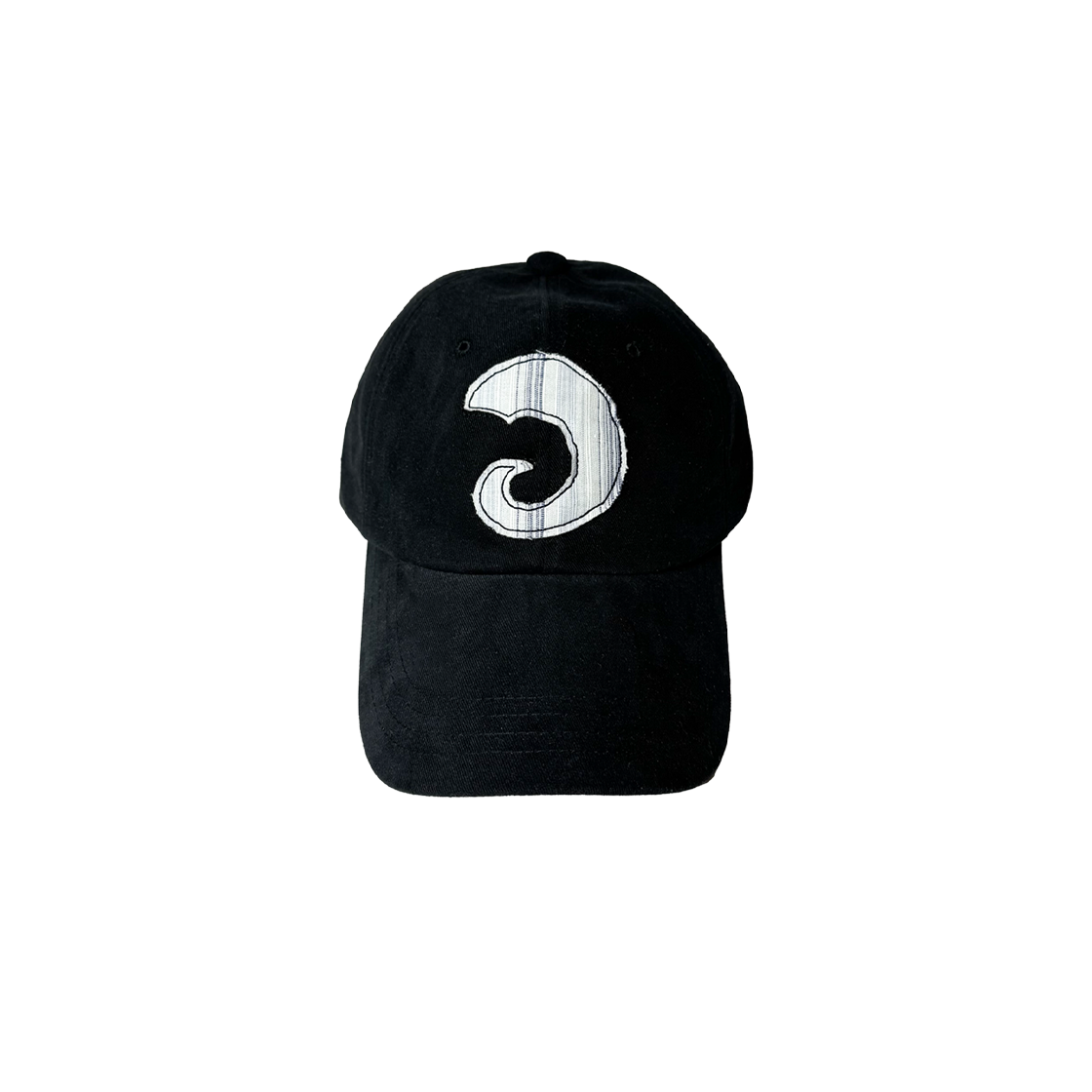 탄산마그네슘 혼 아플리케 볼캡 블랙(Tansanmagnesium Horn Applique Ball Cap Black)