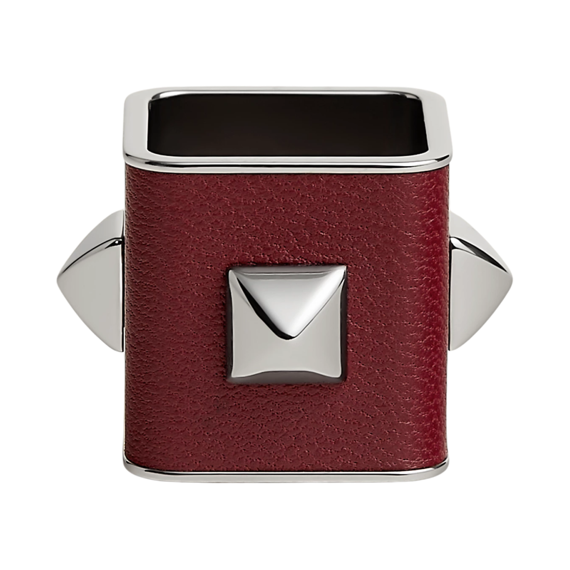 에르메스 메도르 셀리에 스카프 링 램스킨 & 팔라듐 하드웨어 루즈 H 팔라디(Hermes Medor Sellier Scarf Ring Lambksin & Palladium Rouge H Palladie) - 1