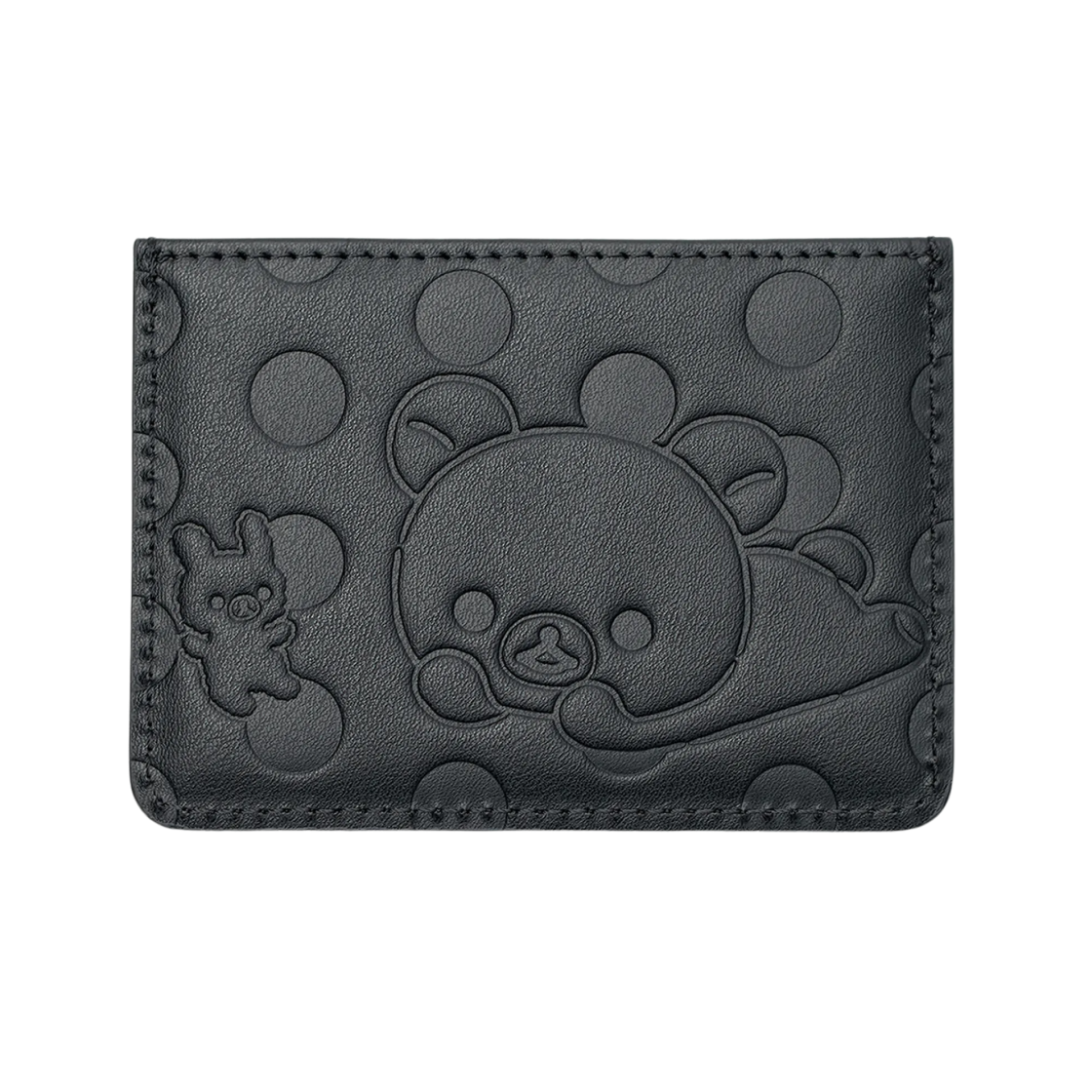 허그유어스킨 코리락쿠마 닷 카드 월렛 블랙(hugyourskin Korilakkuma Dot Card Wallet Black)