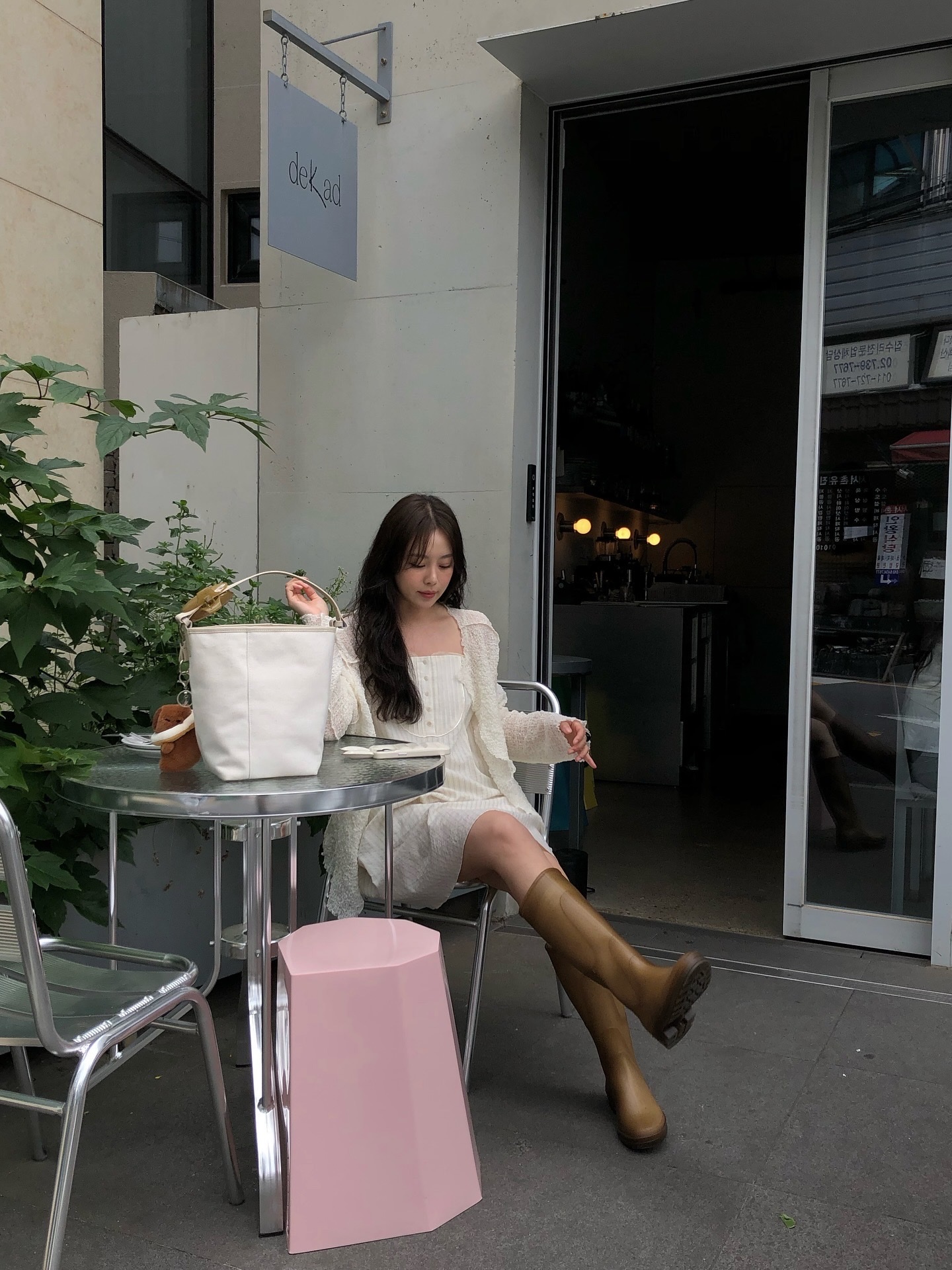 Plasticana Women Kapitana Long Boot Chanvre - 25SS 착용 스타일 - 2
