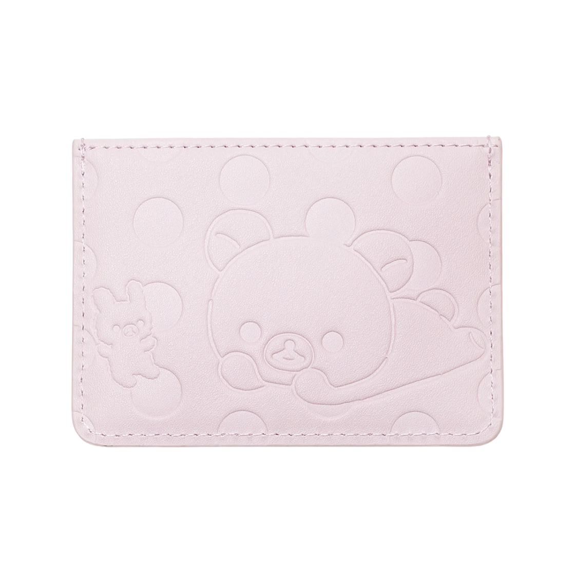 허그유어스킨 코리락쿠마 닷 카드 월렛 핑크(hugyourskin Korilakkuma Dot Card Wallet Pink)