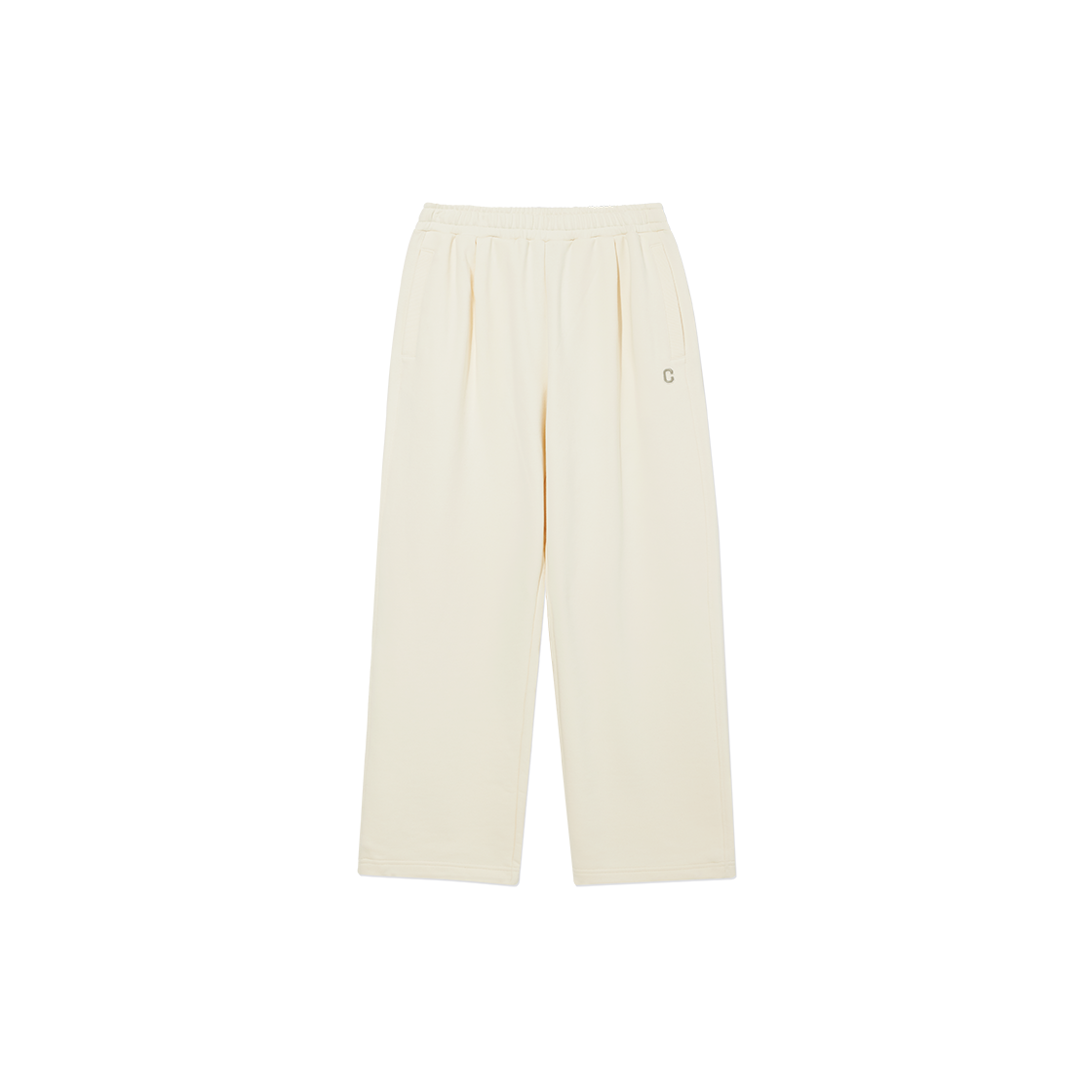 CO2501PT31IV Covernat Semi Wide-Fit C Logo Sweat Pants Ivory