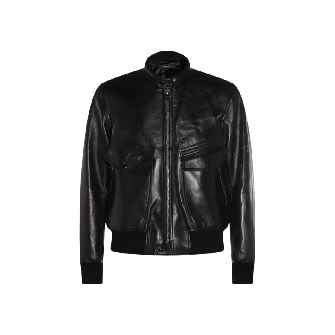 LBS075-LMN028-LB999 Tom Ford Leather Jacket Black