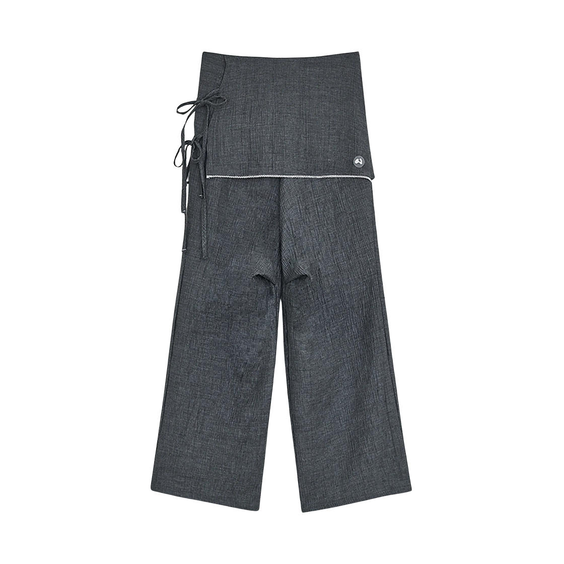 (W) 허그유어스킨 스커트 레이어드 팬츠 차콜((W) hugyourskin Skirt Layered Pants Charcoal)