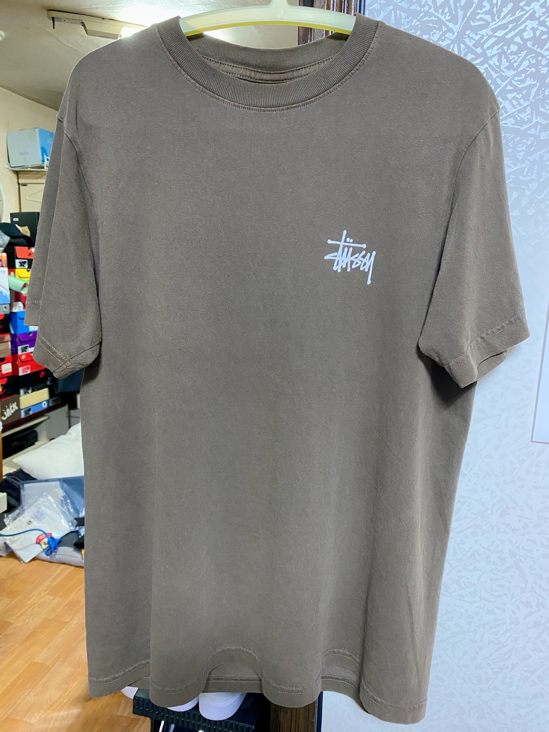 Stussy Basic Stussy Pigment Dyed T-Shirt Coffee 2022 착용 스타일
