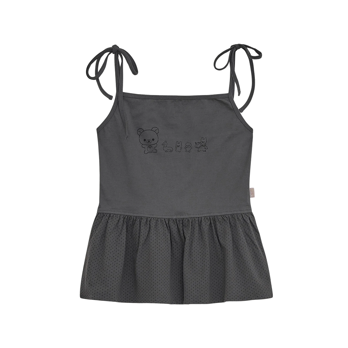 - (W) hugyourskin Babydoll Korilakkuma Sleeveless Charcoal