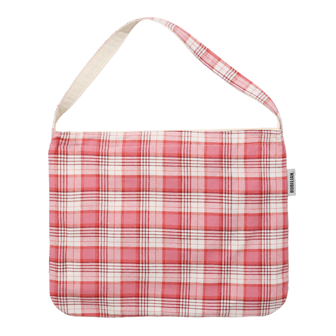 버빌리안 시오 리버서블 에코백 핑크체크&아이보리(Bubilian Seio Reversible Eco Bag Pinkcheck&Ivory) - 5