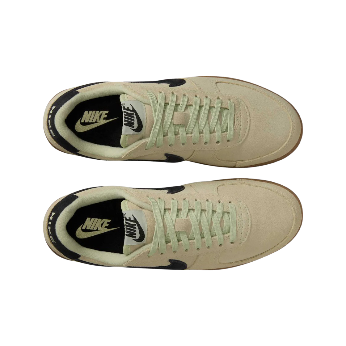 (W) 나이키 필드 제너럴 스웨이드 올리브 아우라 검 다크 브라운((W) Nike Field General Suede Olive Aura Gum Dark Brown) - 2