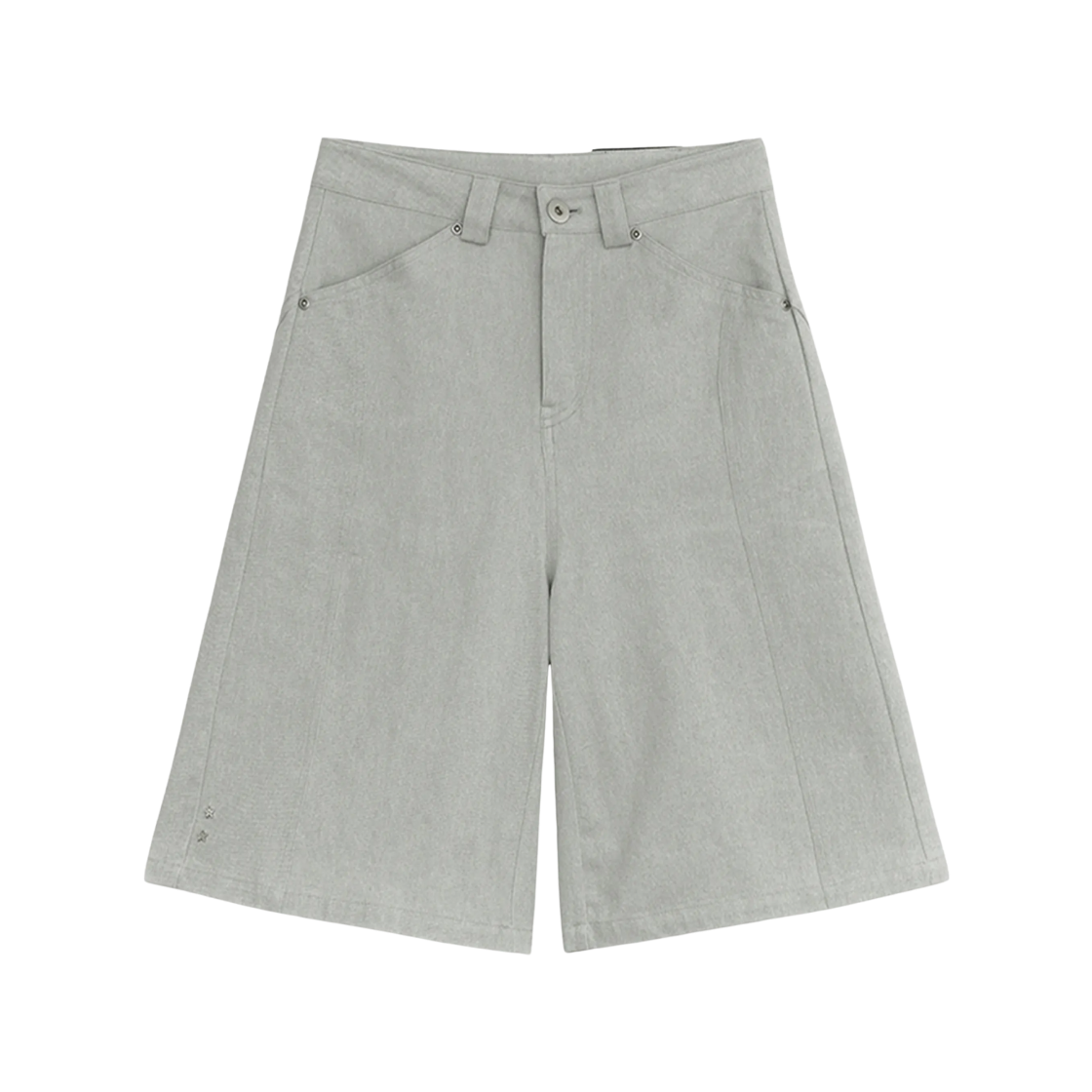 (W) 허그유어스킨 엔젤 윙 버뮤다 팬츠 그레이((W) hugyourskin Angel Wing Bermuda Pants Gray)