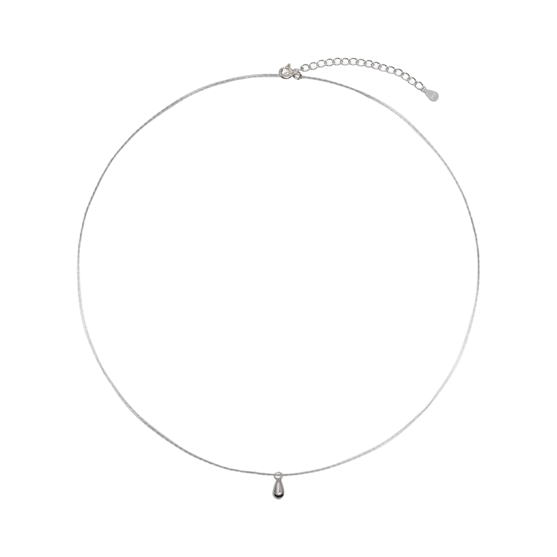 러브미몬스터 [실버] 티니 드롭 목걸이 실버(lovememonster [Silver] Tini Drop Necklace Silver) - 1