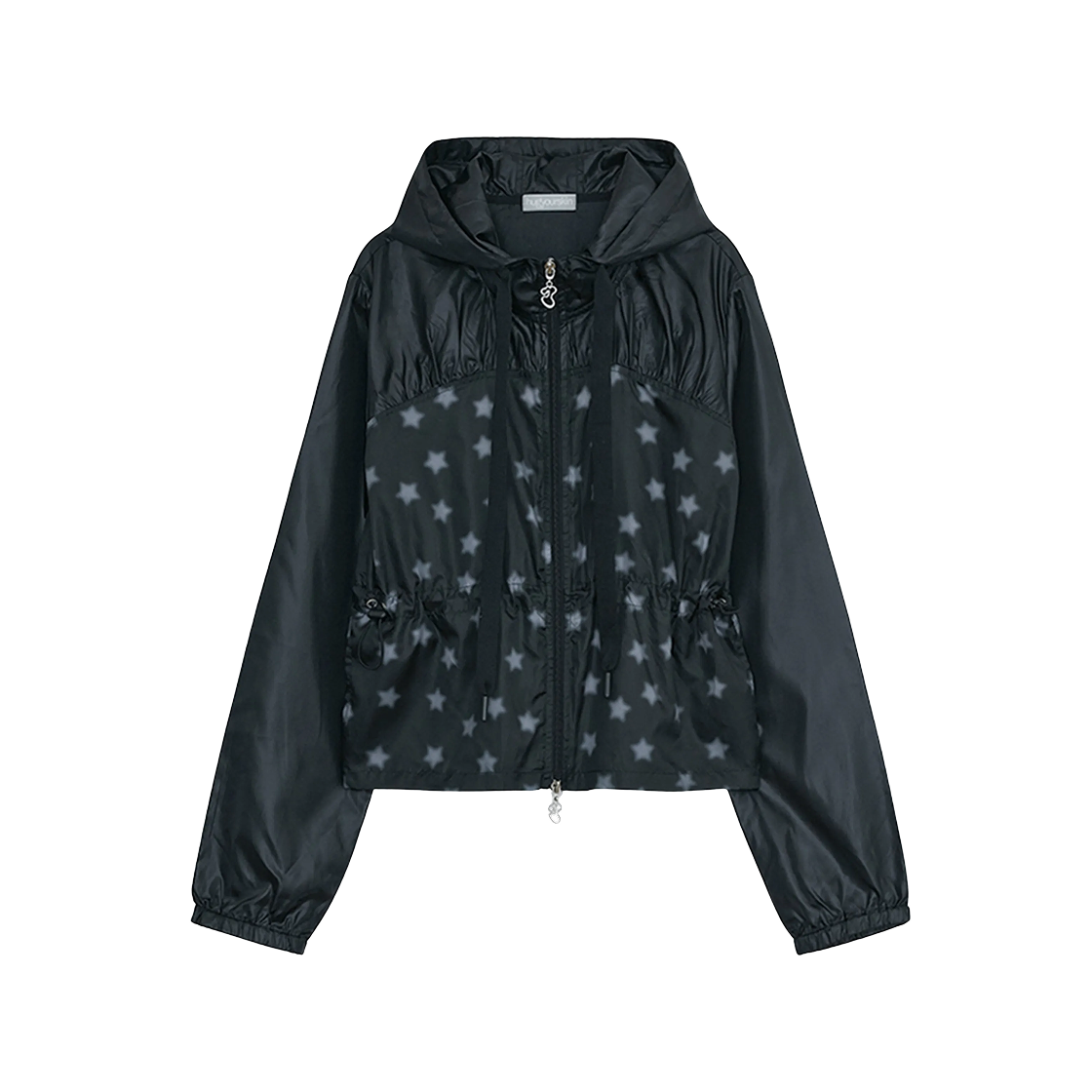 - (W) hugyourskin Stardust Windbreaker Black