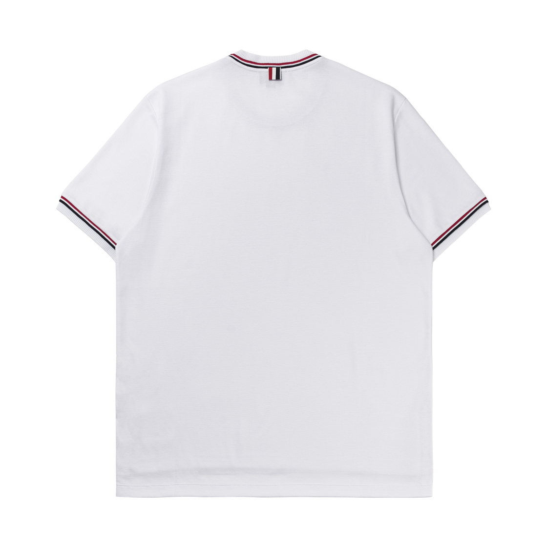 톰브라운 코튼 밀라노 스트라이프 티셔츠 화이트(Thom Browne Cotton Milano Stripe T-Shirt White) - 2