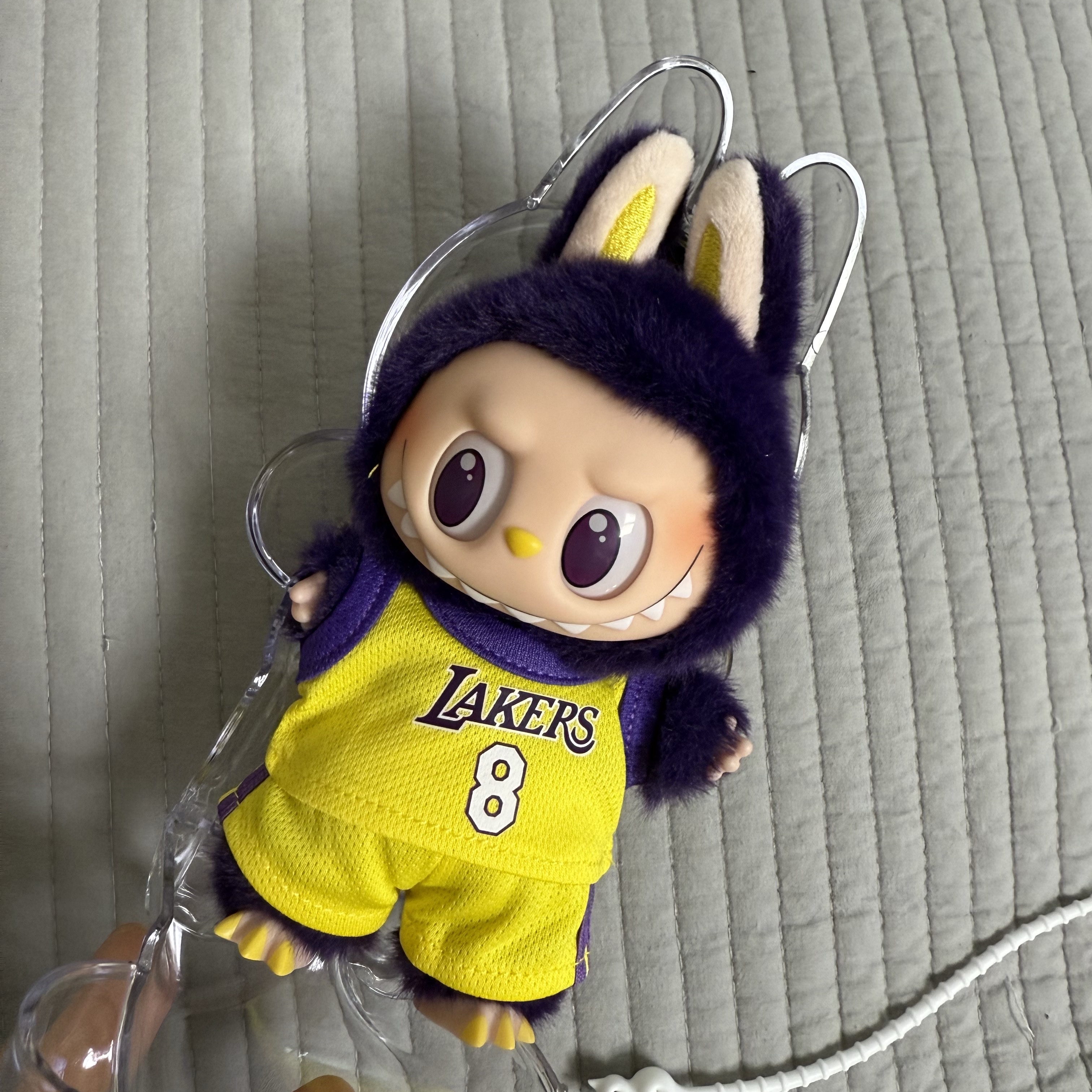 Pop Mart Labubu x Pronounce Lucky Fairy Toy Keyring, Pop Mart The Monsters I Found You Vinyl Face Doll 착용 스타일 - 2