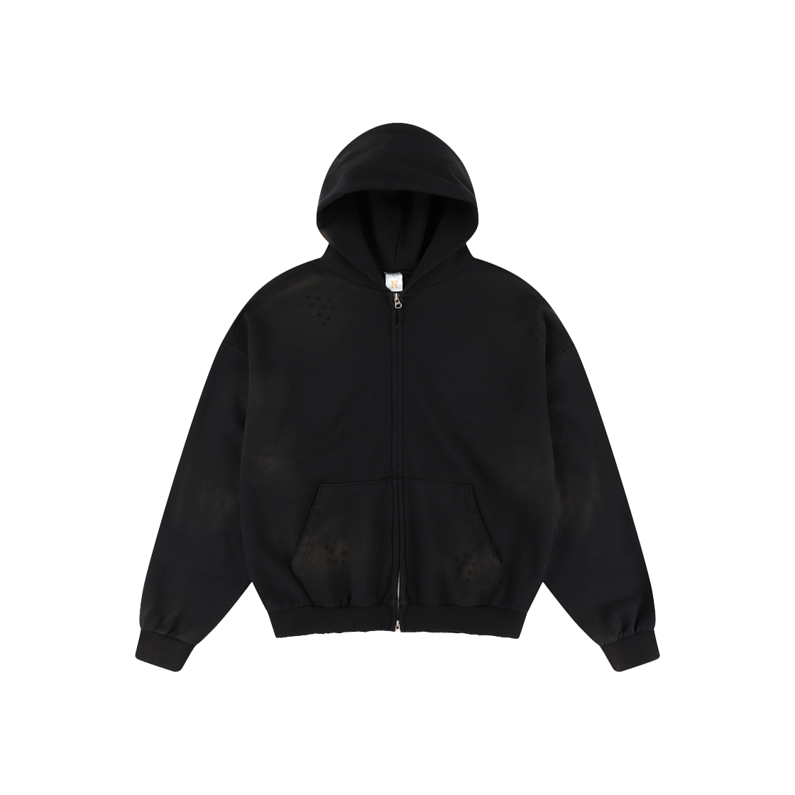 NTW-19 Netherworld Graffiti Zip Up Hoodie Black