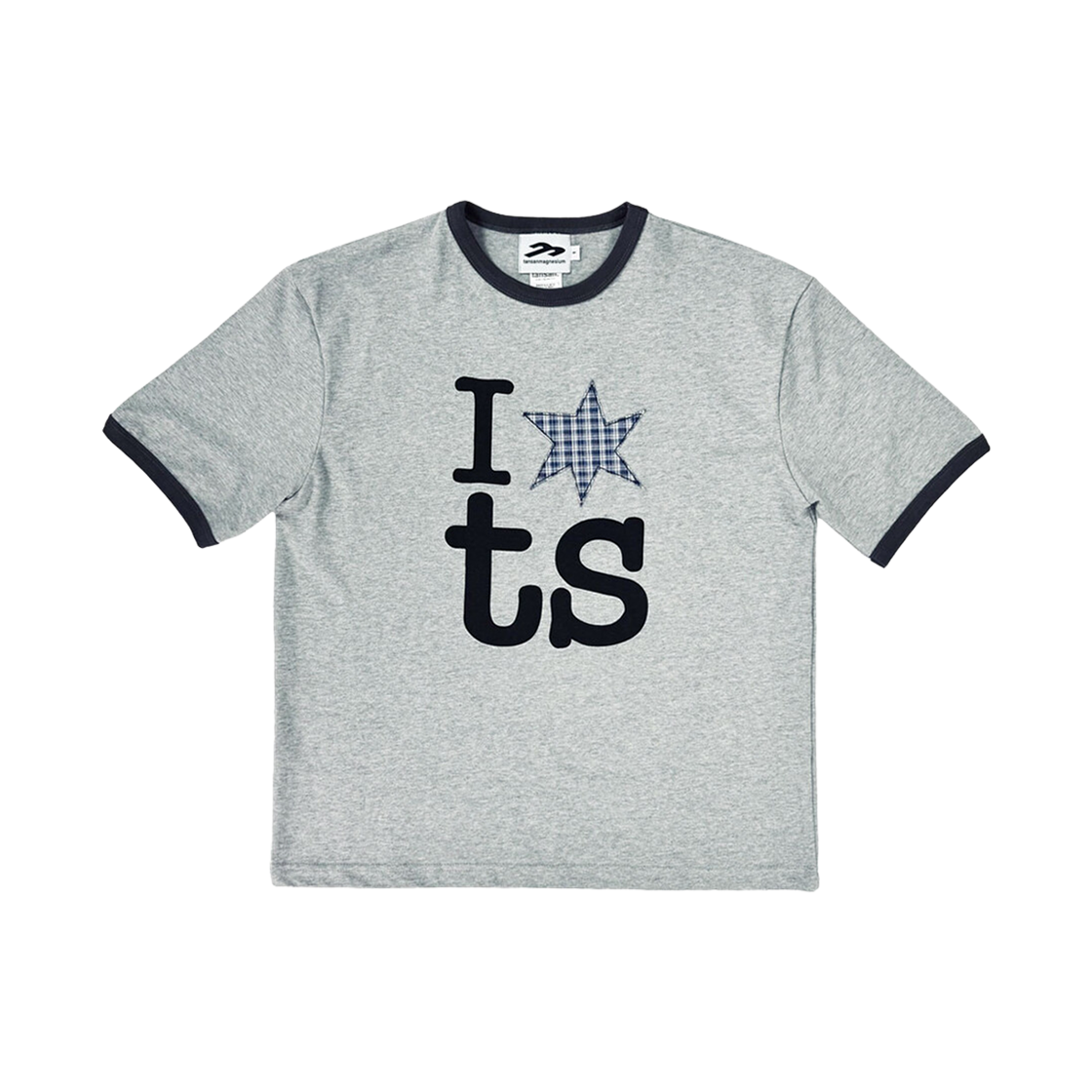 탄산마그네슘 링거 티셔츠 그레이(Tansanmagnesium Ringer T-Shirt Grey)