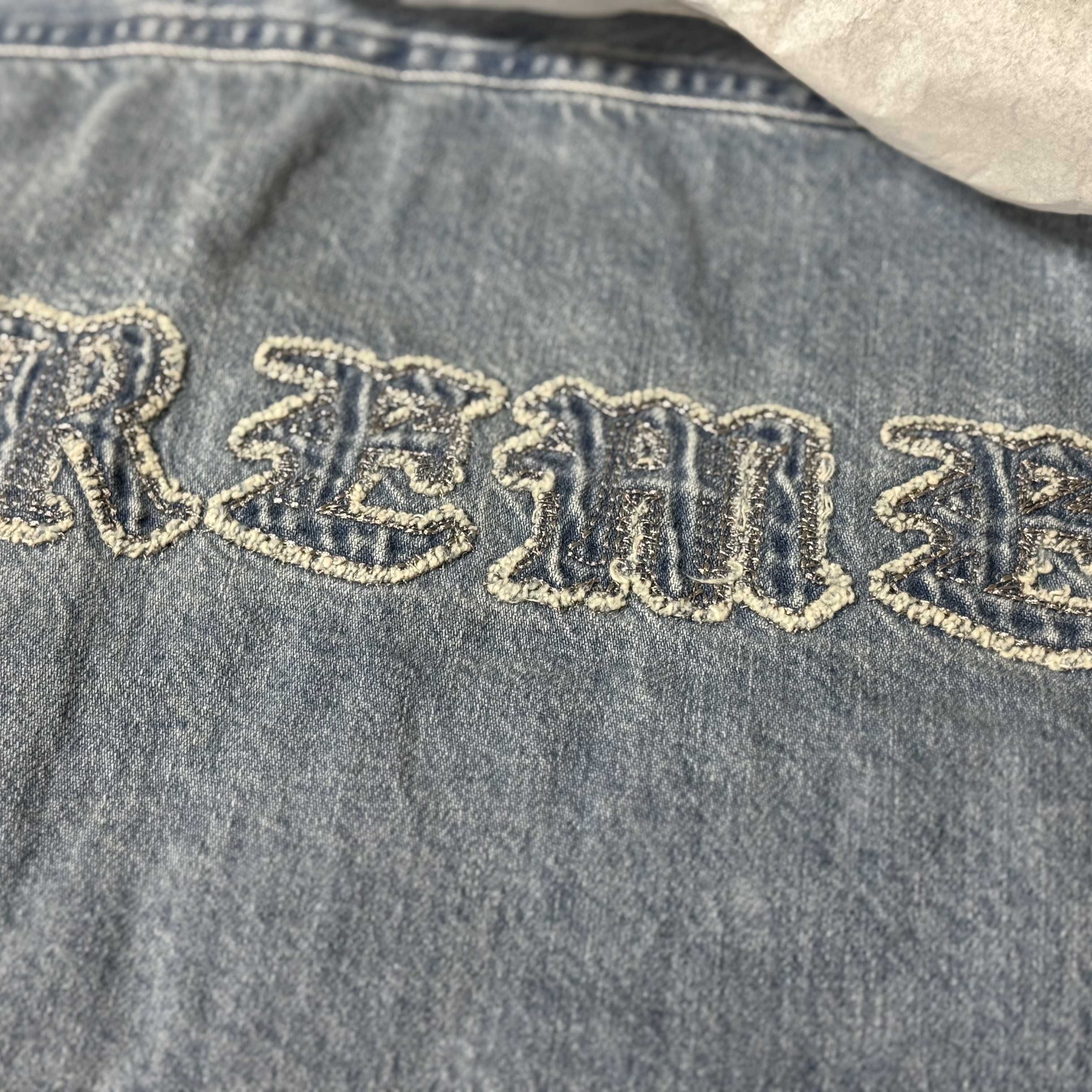 Supreme Hooded Denim Shirt Washed Indigo - 25SS 착용 스타일 - 1