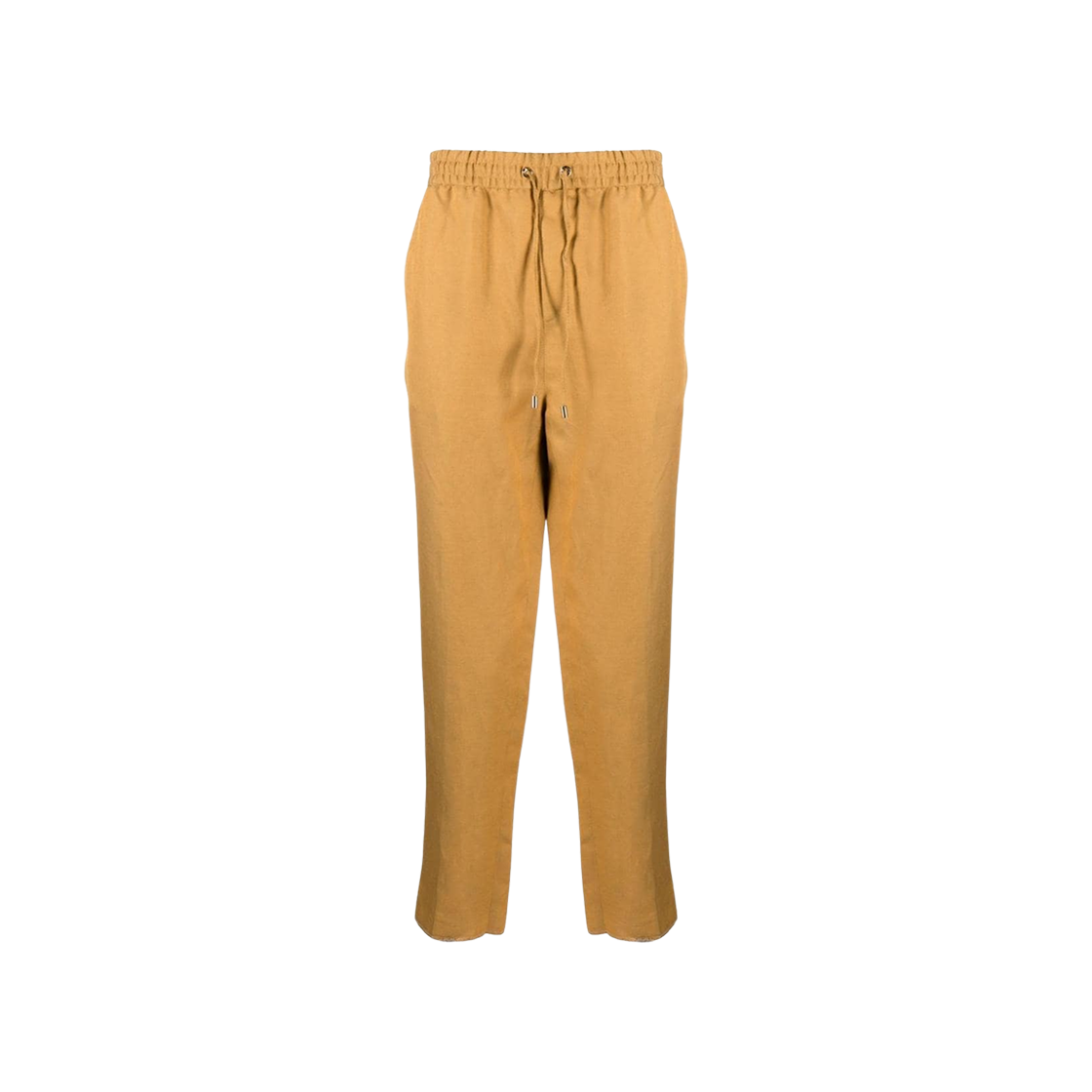 1W7671057700 Etro Ochre Linen Blend Pants Light Beige