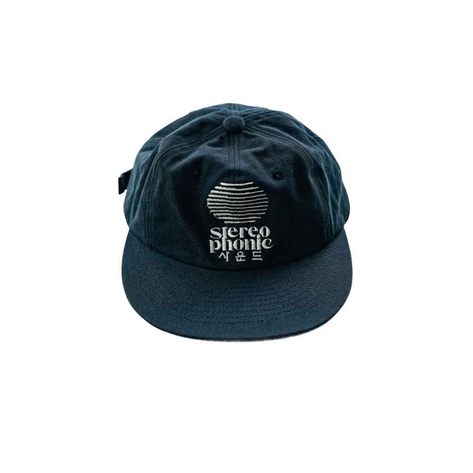 24101 Stereophonic Sound SPS Logo Soft Flat Cap Navy