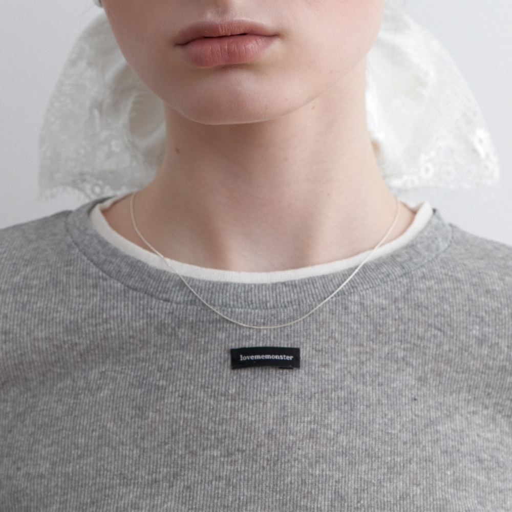 러브미몬스터 [실버] 퓨어 박스 체인목걸이 실버(lovememonster [Silver] Pure Box Chain Necklace Silver) - 3