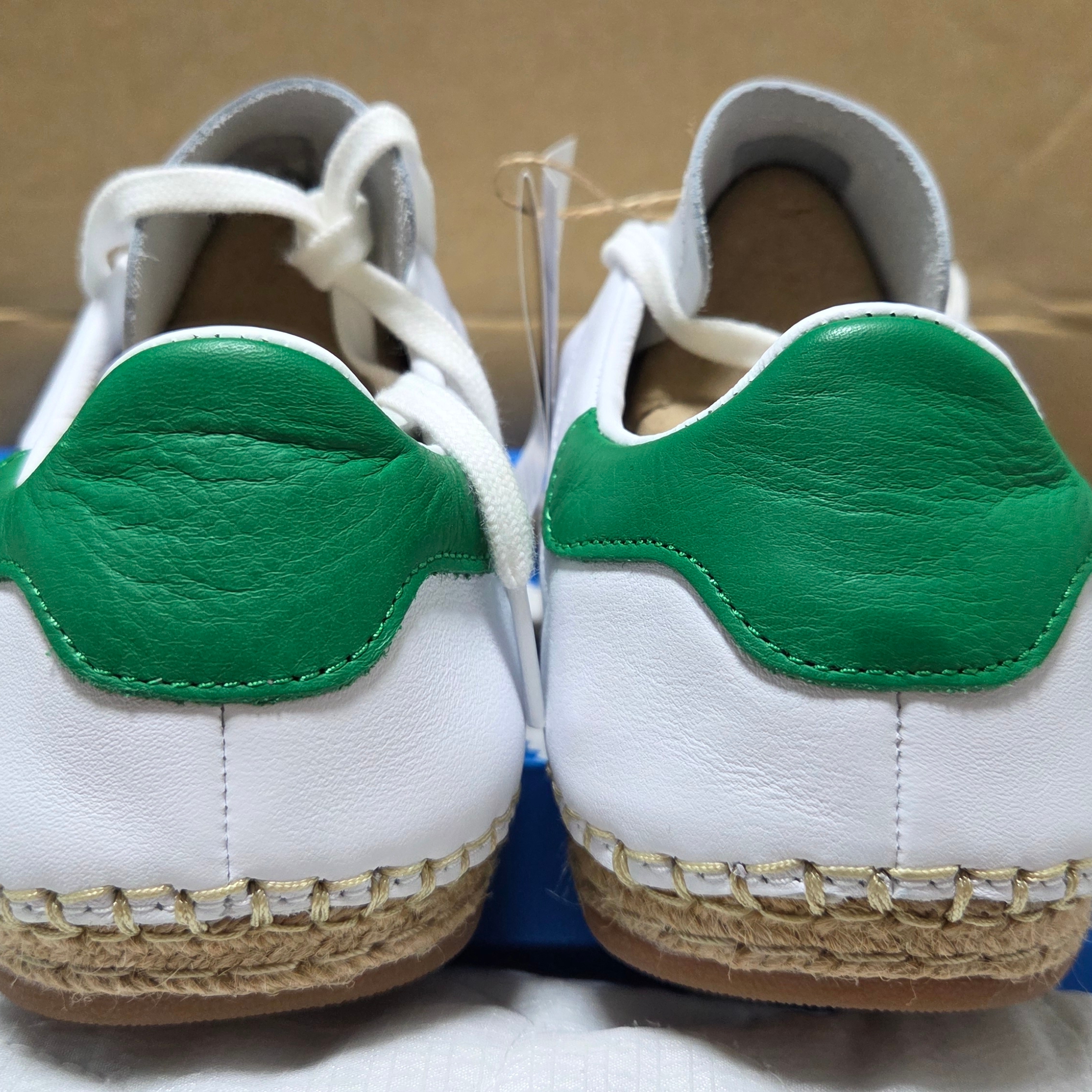 Adidas x Clot Stan Smith Cloud White Green 착용 스타일 - 5
