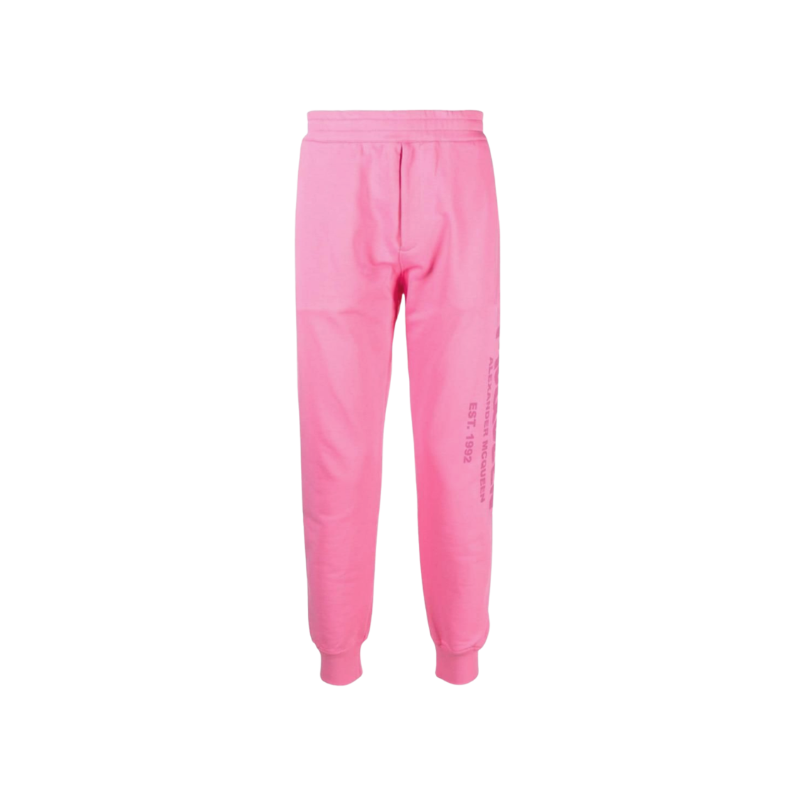 688714QUZ810917 Alexander McQueen Graffiti Print Joggers Pink