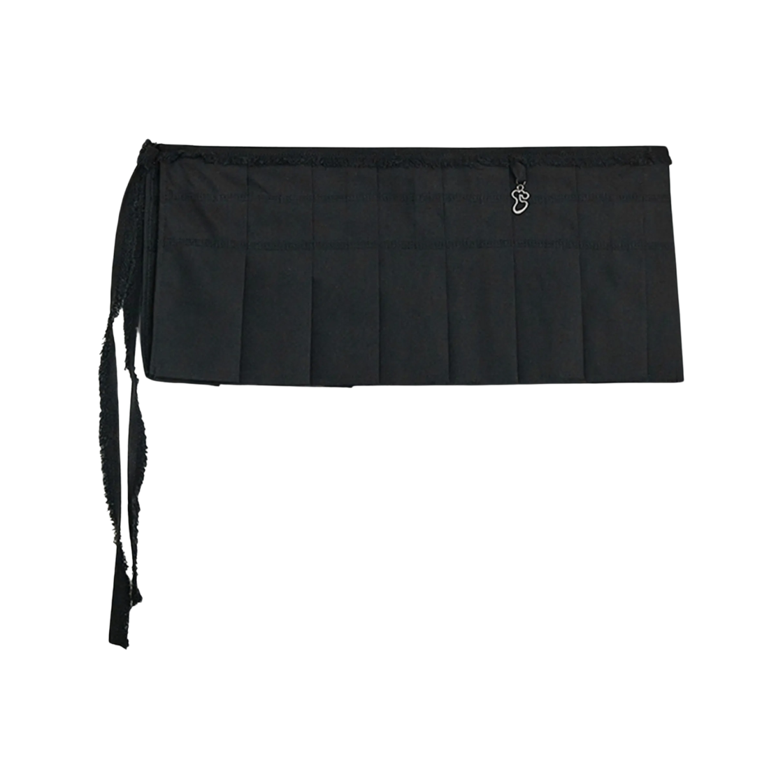 (W) 허그유어스킨 플리츠 스커트 벨트 블랙((W) hugyourskin Pleats Skirt Belt Black)