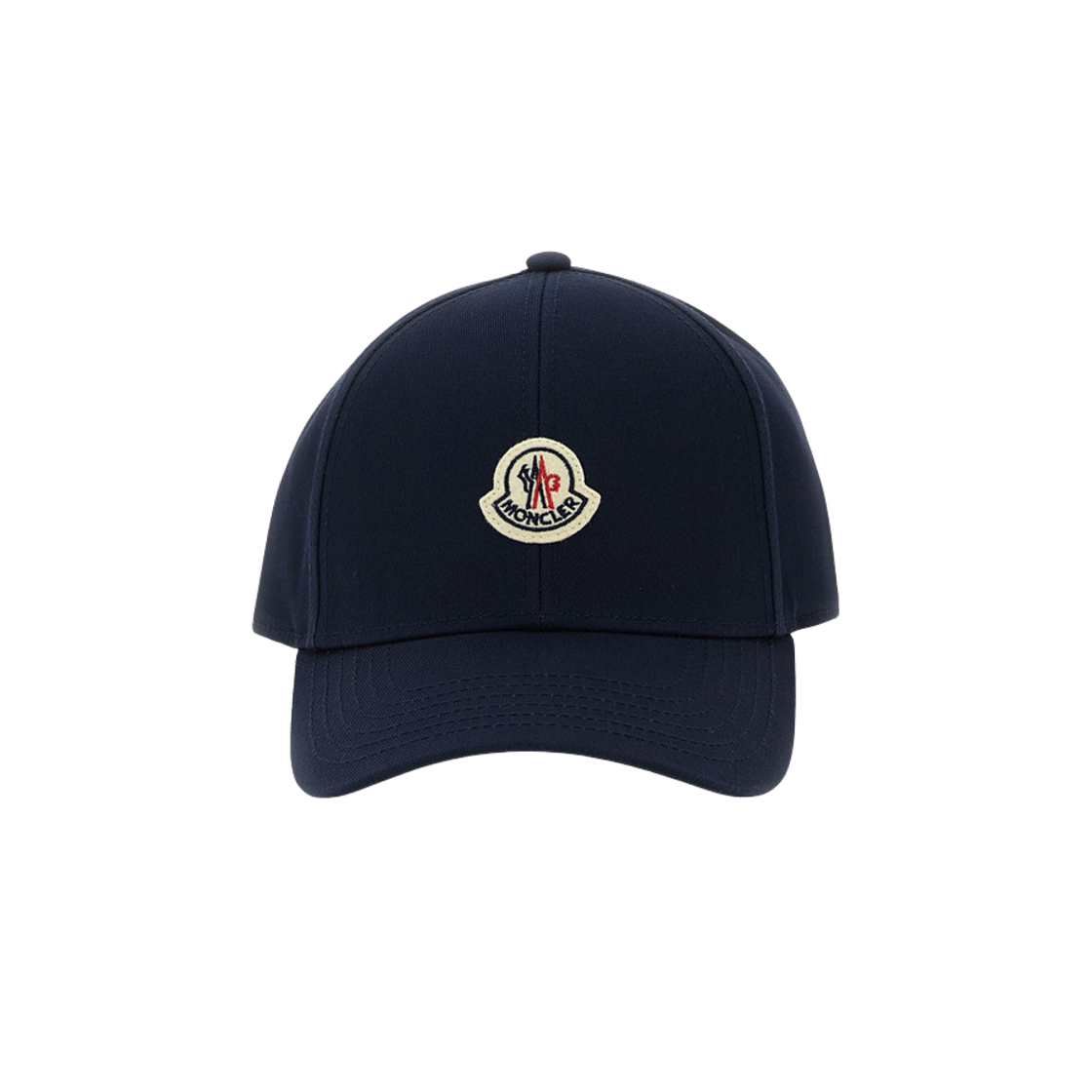 몽클레르 코튼 개버딘 베이스볼 캡 네이비 블루 - 25FW(Moncler Cotton Gabardine Baseball Cap Navy Blue - 25FW)