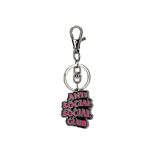 TI25B3401721 ASSC Wave Logo Keychain Black Pink