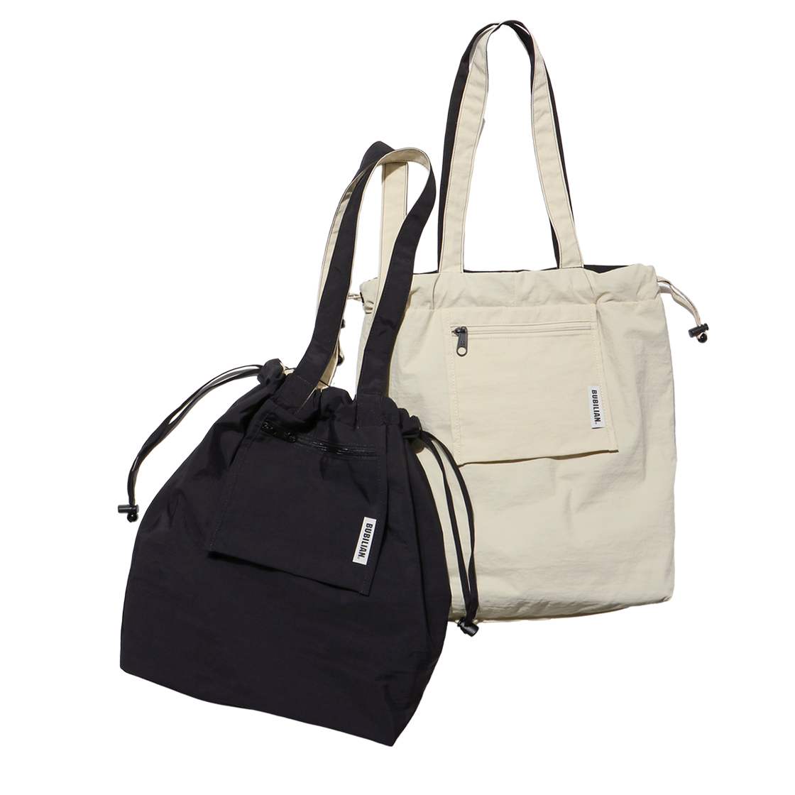 버빌리안 머스크 리버서슬 숄더백 블랙&베이지(Bubilian Musk Reversible Soulder Bag Black&Beige)