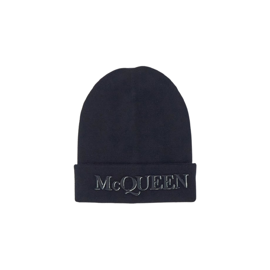 6631954201Q1078 Alexander McQueen Logo Beanie Black