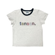 (W) Tansanmagnesium Tansan Applique T-Shirt Ivory