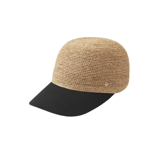 (W) Helen Kaminski Vivette Cap Natural Black
