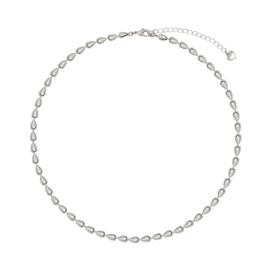 L251MNK110 lovememonster Easy Drops Chain Necklace Silver