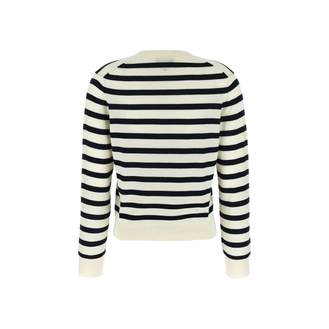 (W) 아페쎄 조세파 스트라이프 크루넥 스웨터 오프 화이트 다크 네이비 블루((W) A.P.C. Josepha Stripe Crewneck Sweater Off White Dark Navy Blue) - 2